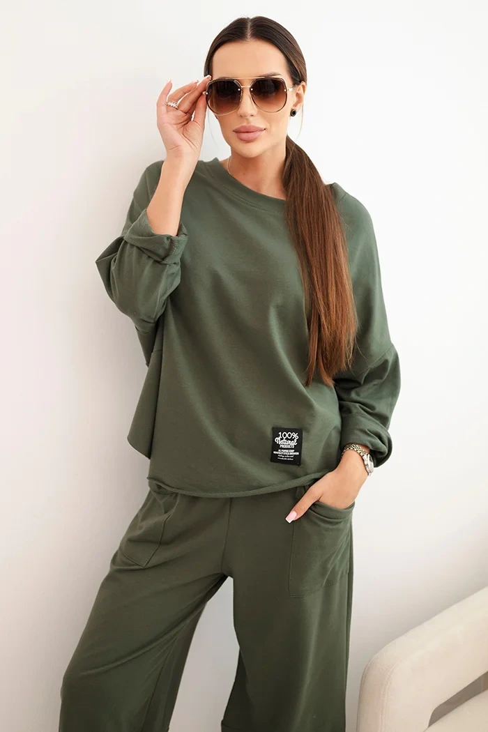 Dámska tepláková súprava khaki