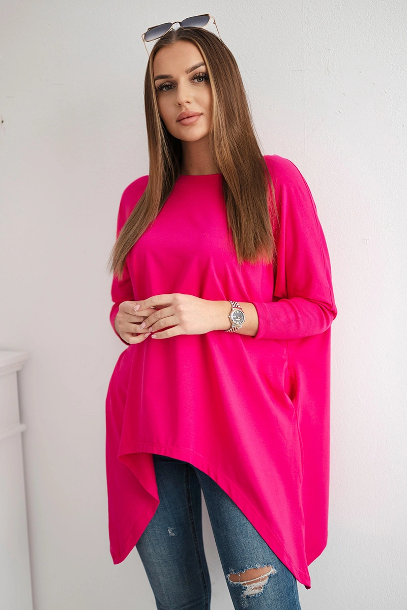 Dámska tunika oversize fuchsiová
