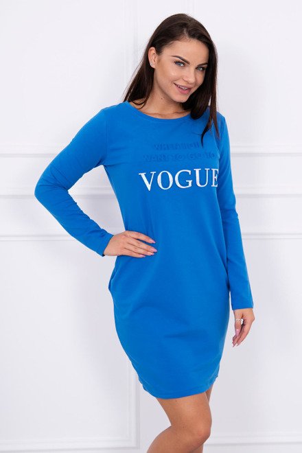 Športové šaty Vogue modrá nevädza
