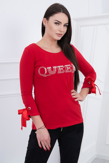 Červená blúzka Queen