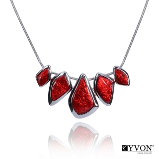 Luxusný náhrdelník červený