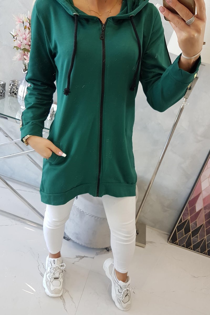 dámska mikina zelená Fashion